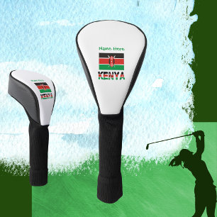 Kenia Kenianische Flagge Grün Personalisiert Golf Headcover