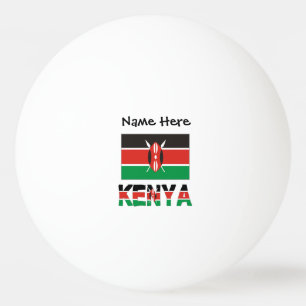 Kenia Kenianische Flagge Personalisierter Name  Tischtennisball