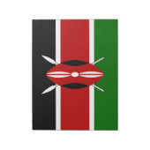 Kenia Kenianische Flaggen Notizblock (Rotiert)