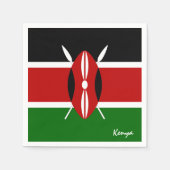 Kenia & Kenyan Flag Party Mode /Sportfans Serviette (Vorderseite)