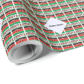Kenia Kenyan Flag Personalisiert geteert Geschenkpapier (Rolleneckpunkt)