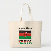 Kenia Kenyan Flag Personalisiert Jumbo Stoffbeutel (Vorne)
