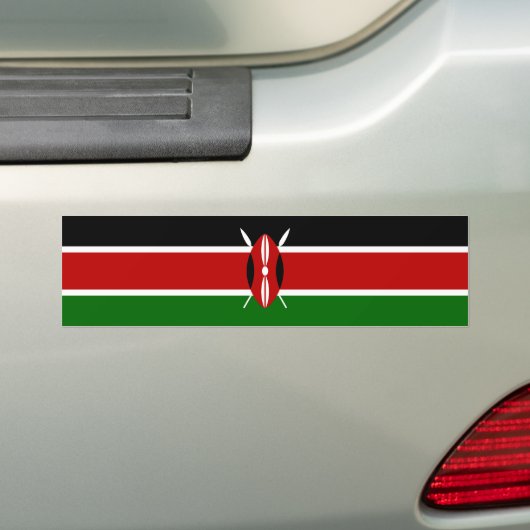 Kenia-/Kenyan-Flagge Autoaufkleber (Auf Auto)