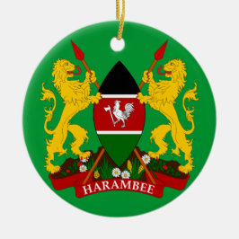 KENIA - Keramik-Weihnachtsverzierung Keramikornament