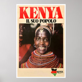 Kenia Kunst Afrikanischer Druck Afrika Reiseplakat Poster