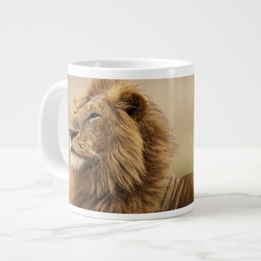 Kenia, Masai Mara | Male Lion Jumbo-Tasse (Vorderseite Links)