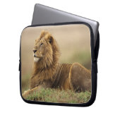 Kenia, Masai Mara | Male Lion Laptopschutzhülle (Vorderseite Links)