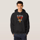 Kenia mit sonnigen Farben Hoodie (Vorne ganz)