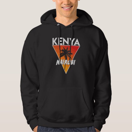 Kenia mit sonnigen Farben Hoodie (Vorderseite)
