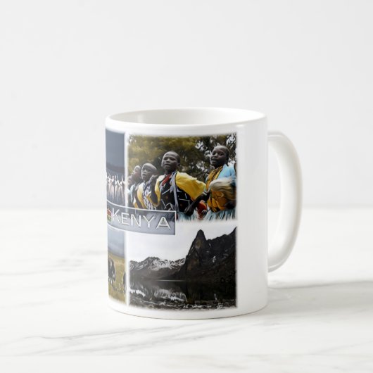Kenia - Mosaik - Kaffeetasse (VorderseiteRechts)