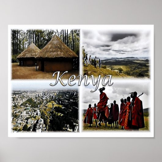 Kenia - Mosaik - Poster (Vorne)