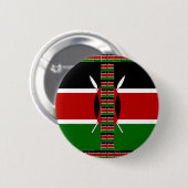 Kenia - Nahtlose Flaggen Button (Vorne & Hinten)