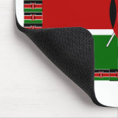 Kenia - Nahtlose Flaggen Mousepad (Ecke)