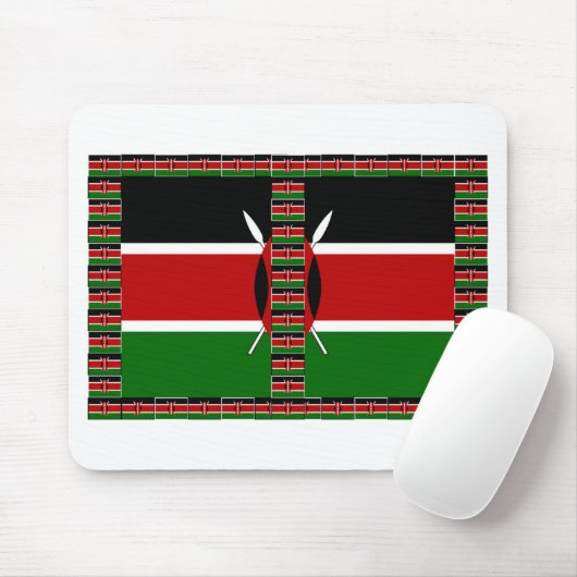 Kenia - Nahtlose Flaggen Mousepad (Mit Mouse)