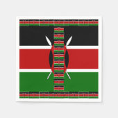 Kenia - Nahtlose Flaggengrenze Neapel Serviette (Vorderseite)