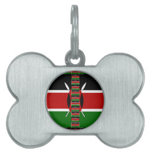 Kenia Nahtlose Miniaturflaggen-Rahmen Kunst Tiermarke