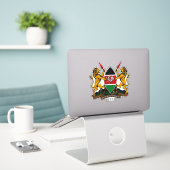 Kenia National Coat of Arms Patriotic Aufkleber (Laptop auf Schreibtisch)