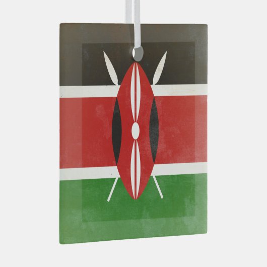 Kenia Ornament Aus Glas (Vorderseite Rechts)