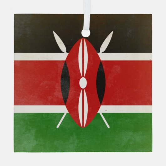 Kenia Ornament Aus Glas (Rückseite)