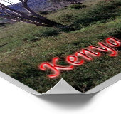 Kenia - Panorama - Poster (Ecke)