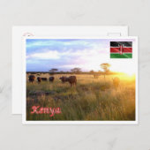 Kenia - Panorama - Postkarte (Vorne/Hinten)