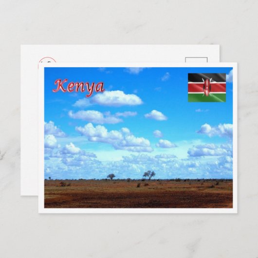 Kenia - Panorama - Postkarte (Vorne/Hinten)