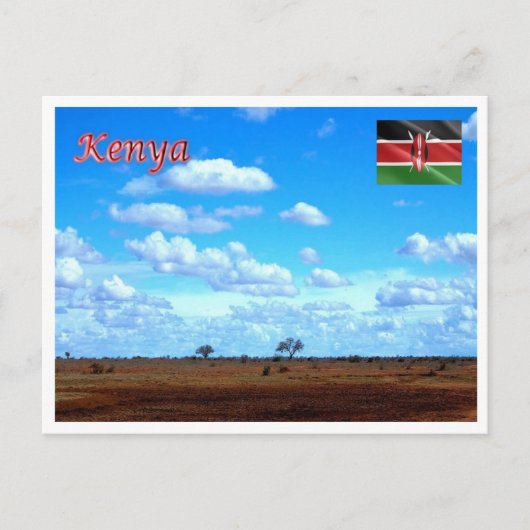 Kenia - Panorama - Postkarte (Vorderseite)