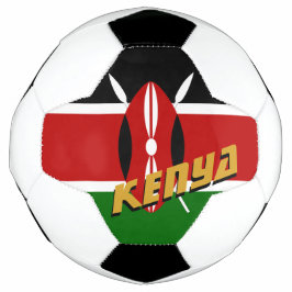 Kenia Patriotic Football & Kenyan Flag / Sport Fußball