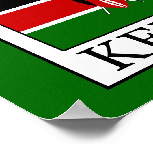 Kenia Poster (Ecke)