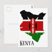 Kenia Postkarte (Vorne/Hinten)