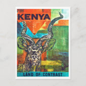Kenia Postkarte (Vorderseite)