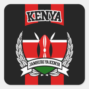 Kenia Quadratischer Aufkleber
