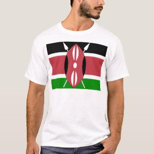 Kenia-Qualitäts-Flagge T-Shirt
