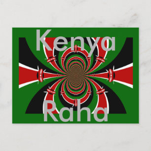 Kenia Raha Postkarte