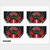 Kenia Rechteckiger Aufkleber (Blatt)