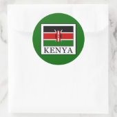 Kenia Runder Aufkleber (Tasche)
