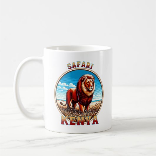 Kenia Sightseeing Safari Kaffeetasse (Links)