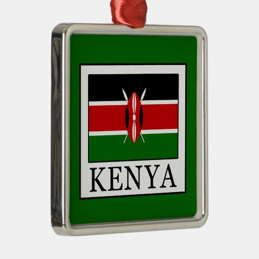 Kenia Silbernes Ornament (Rechts)