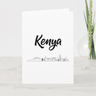 Kenia Skyline Reise Urlaub Outfits Karte