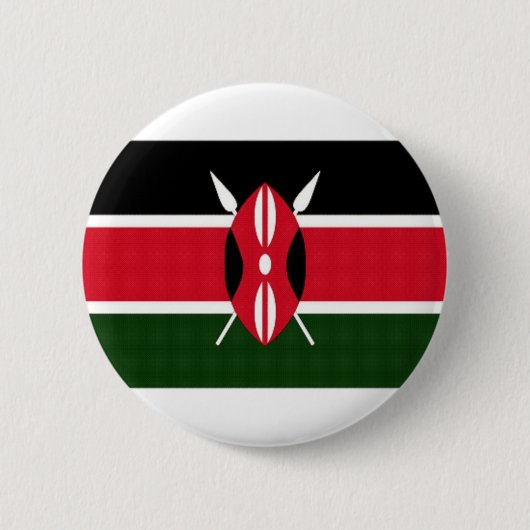 Kenia-Staatsflagge Button (Vorderseite)