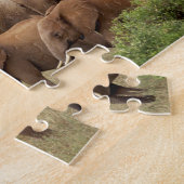 Kenia: Tsavo East National Park, Herde Afrikas Puzzle (Seite)