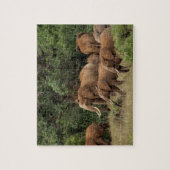 Kenia: Tsavo East National Park, Herde Afrikas Puzzle (Vertikal)