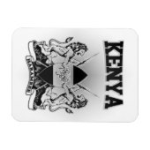 Kenia-Wappen Magnet (Horizontal)