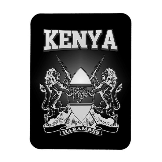 Kenia-Wappen Magnet (Vertikal)