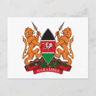 Kenia-Wappen Postkarte
