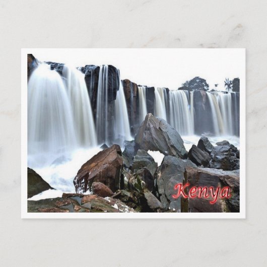 Kenia - Wasserfälle - Postkarte (Vorderseite)