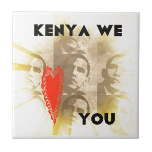 Kenia, wir lieben dich, liebenswerte Perspektive K Fliese