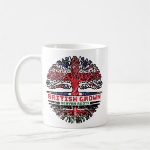 Kenianisch Kenia UK Vereinigtes Königreich Britisc Kaffeetasse