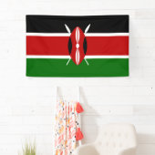 Kenianische Flagge (Kenia) Banner (Insitu)