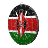 Kenianische Flagge (Kenia) Dartscheibe (Vorderseite rechts)